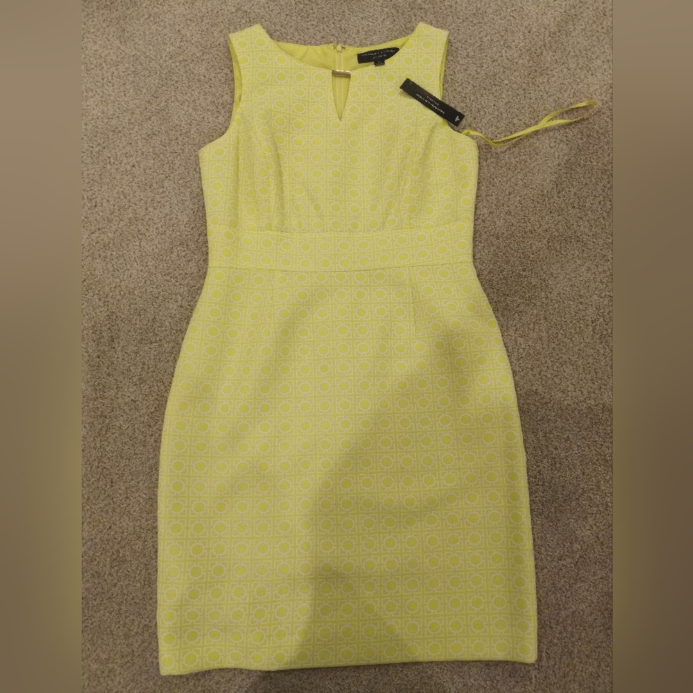Lime Green Tahari Levine Dress Size 10